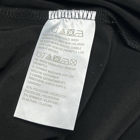 Susan Graver Midi Dress Women's Size PL Black Liquid Knit Sleeveless Tailored - Picture 7 of 10